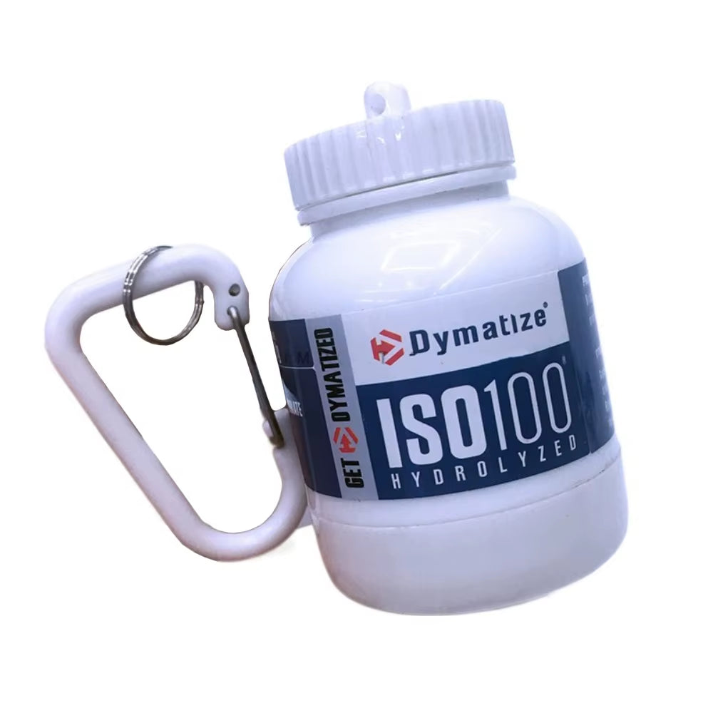 Portable Protein Powder Bottle with Whey Keychain Mini Portable Bottles Keychain