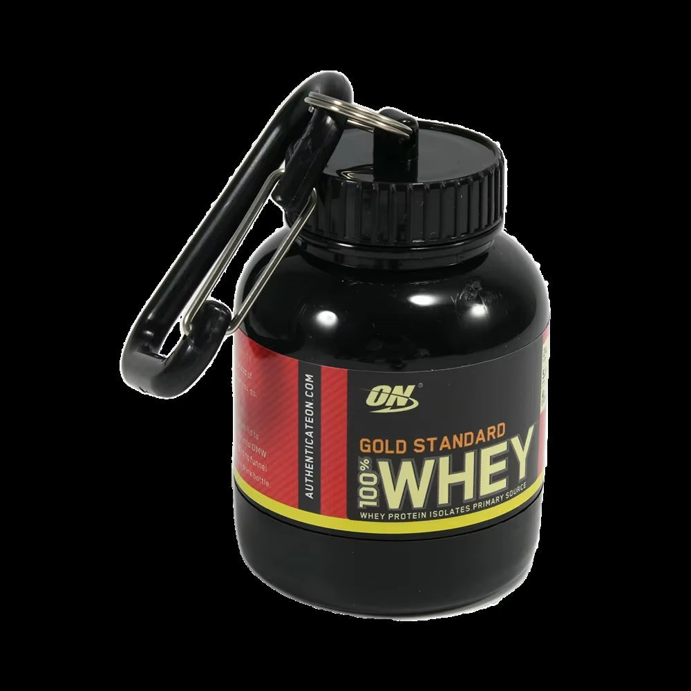 Portable Protein Powder Bottle with Whey Keychain Mini Portable Bottles Keychain